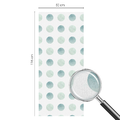 Samolepicí protisluneční fólie na okna Jemné kruhy