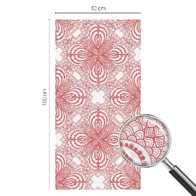 Dekorativní mléčná fólie na sklo Krajkové vzory