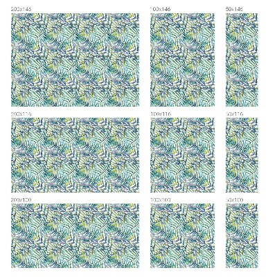 Samolepicí protisluneční fólie na okna Tropický akvarel