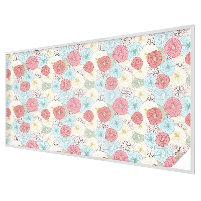 Samolepicí protisluneční fólie na okna Pastelové květiny