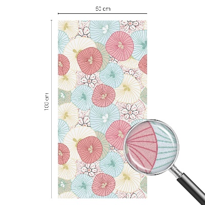 Samolepicí protisluneční fólie na okna Pastelové květiny