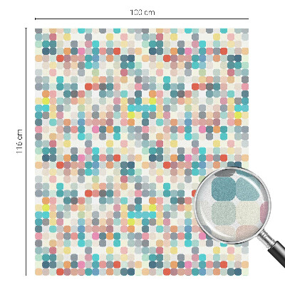 Zatmavovací fólie na okna Barevné čtverce