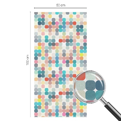 Zatmavovací fólie na okna Barevné čtverce
