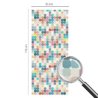 Zatmavovací fólie na okna Barevné čtverce