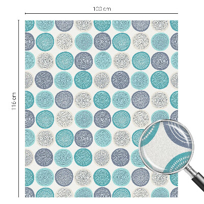 Samolepicí fólie na okna vitráž Geometrické kruhy