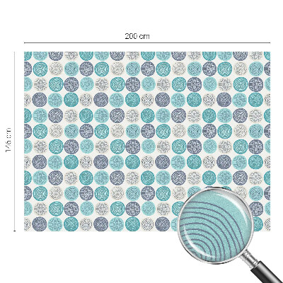 Samolepicí fólie na okna vitráž Geometrické kruhy