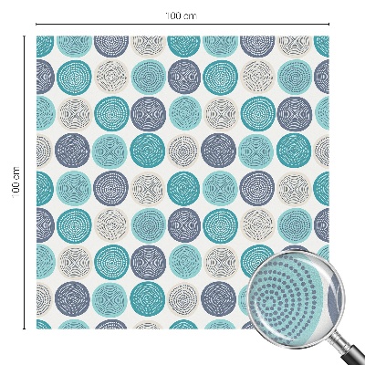 Samolepicí fólie na okna vitráž Geometrické kruhy