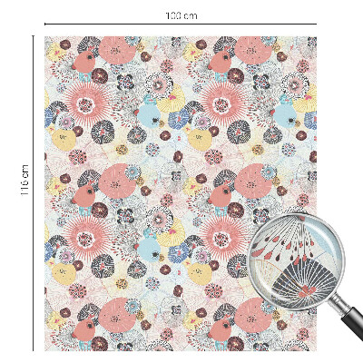 Zatmavovací fólie na okna Barevný květ