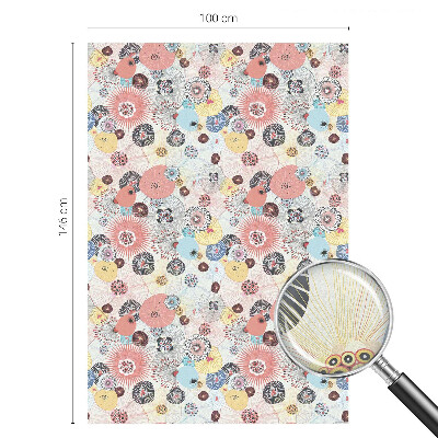 Zatmavovací fólie na okna Barevný květ