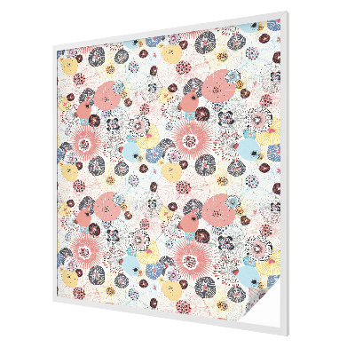 Zatmavovací fólie na okna Barevný květ