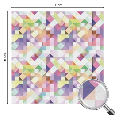 Dekorativní mléčná fólie na sklo Abstraktní mozaika