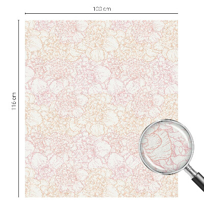 Samolepicí fólie na okna vitráž Květinová elegance