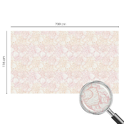 Samolepicí fólie na okna vitráž Květinová elegance