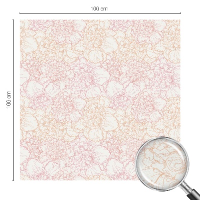 Samolepicí fólie na okna vitráž Květinová elegance