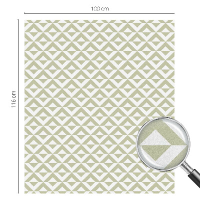 Dekorativní mléčná fólie na sklo Geometrické kosočtverce