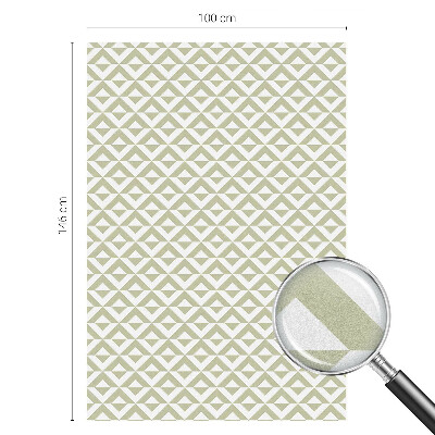 Dekorativní mléčná fólie na sklo Geometrické kosočtverce