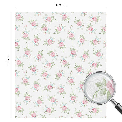 Samolepicí protisluneční fólie na okna Romantické růže