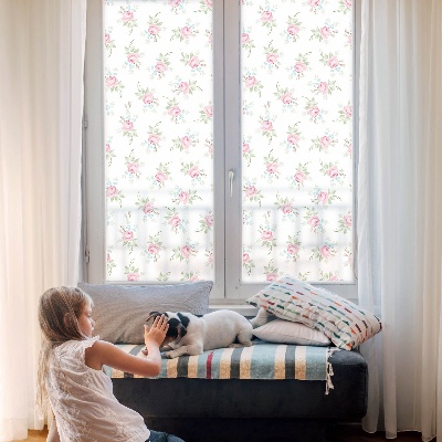 Samolepicí protisluneční fólie na okna Romantické růže