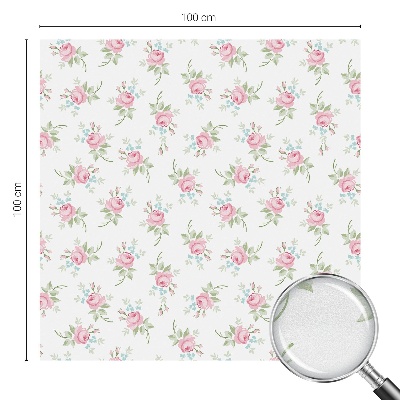 Samolepicí protisluneční fólie na okna Romantické růže