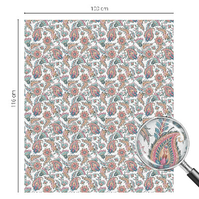 Samolepicí fólie na okna vitráž Květinová elegance