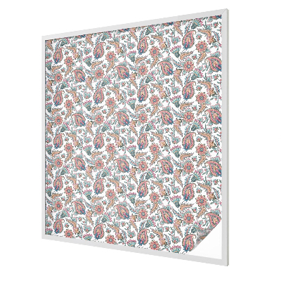 Samolepicí fólie na okna vitráž Květinová elegance