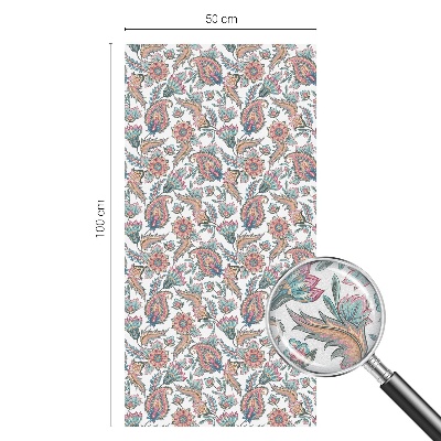 Samolepicí fólie na okna vitráž Květinová elegance