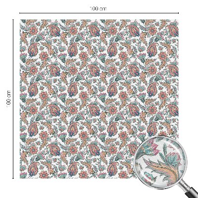 Samolepicí fólie na okna vitráž Květinová elegance