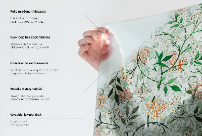 Samolepicí fólie na okna vitráž Botanický vzor