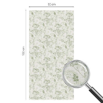 Samolepicí fólie na okna vitráž Botanický vzor