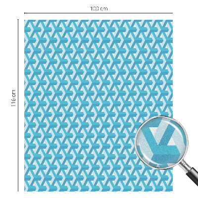 Dekorativní mléčná fólie na sklo Geometrické kostky
