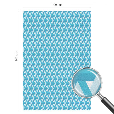 Dekorativní mléčná fólie na sklo Geometrické kostky