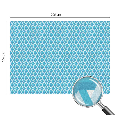 Dekorativní mléčná fólie na sklo Geometrické kostky