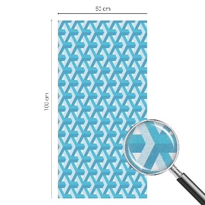 Dekorativní mléčná fólie na sklo Geometrické kostky