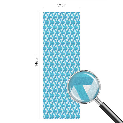 Dekorativní mléčná fólie na sklo Geometrické kostky