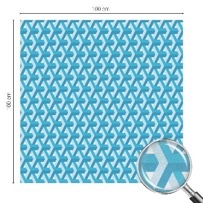 Dekorativní mléčná fólie na sklo Geometrické kostky