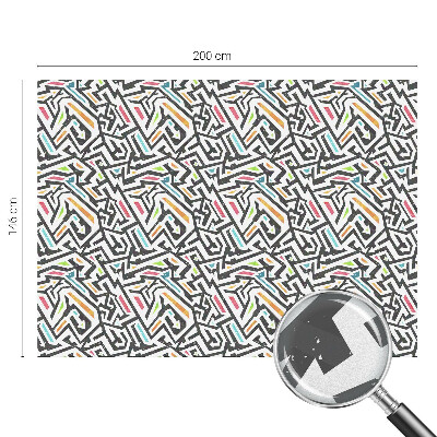 Samolepicí fólie na okna vitráž Abstraktní geometrie