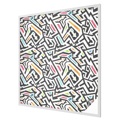 Samolepicí fólie na okna vitráž Abstraktní geometrie