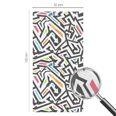 Samolepicí fólie na okna vitráž Abstraktní geometrie