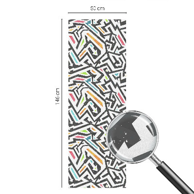 Samolepicí fólie na okna vitráž Abstraktní geometrie