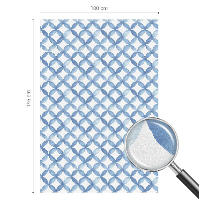 Dekorativní mléčná fólie na sklo Geometrické květiny