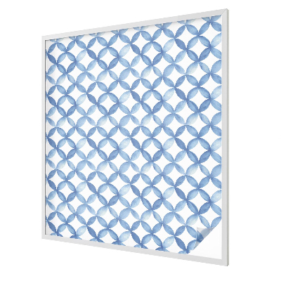 Dekorativní mléčná fólie na sklo Geometrické květiny