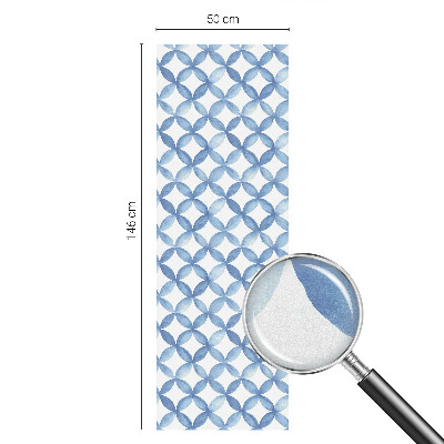 Dekorativní mléčná fólie na sklo Geometrické květiny