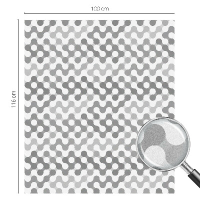 Samolepicí fólie na okna vitráž Geometrie vln