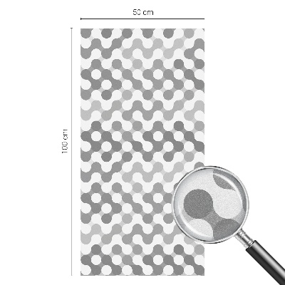 Samolepicí fólie na okna vitráž Geometrie vln