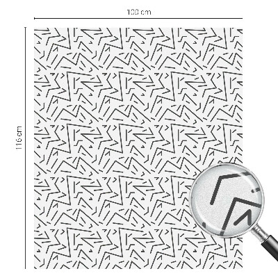 Samolepicí protisluneční fólie na okna Abstraktní klikaté čáry