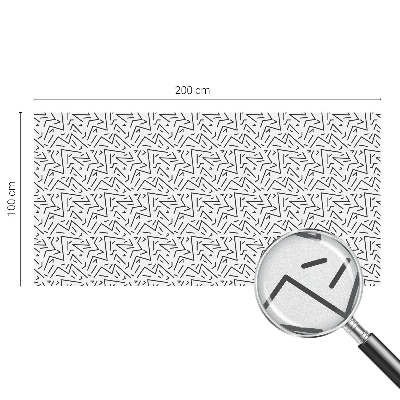 Samolepicí protisluneční fólie na okna Abstraktní klikaté čáry