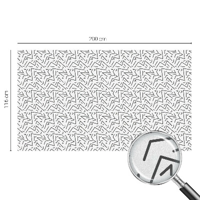 Samolepicí protisluneční fólie na okna Abstraktní klikaté čáry