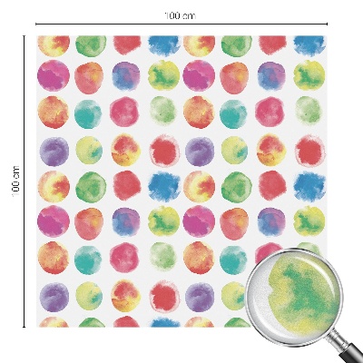 Zatmavovací fólie na okna Barevné kruhy