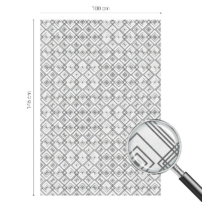 Samolepicí fólie na okna vitráž Kosočtvercová harmonie