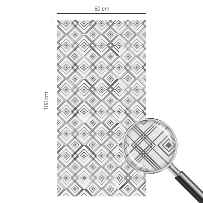 Samolepicí fólie na okna vitráž Kosočtvercová harmonie